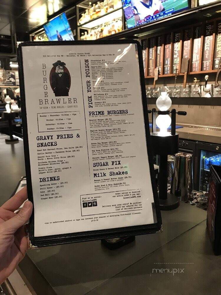 Burger Brawler - Bellevue, WA menu_pic