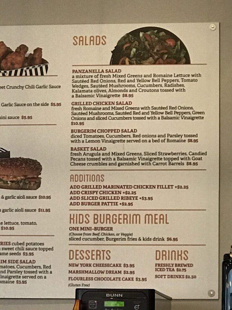 Burgerim - Azusa, CA menu_pic