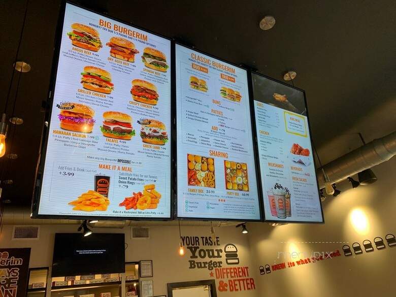 Burgerim - Memphis, TN menu_pic