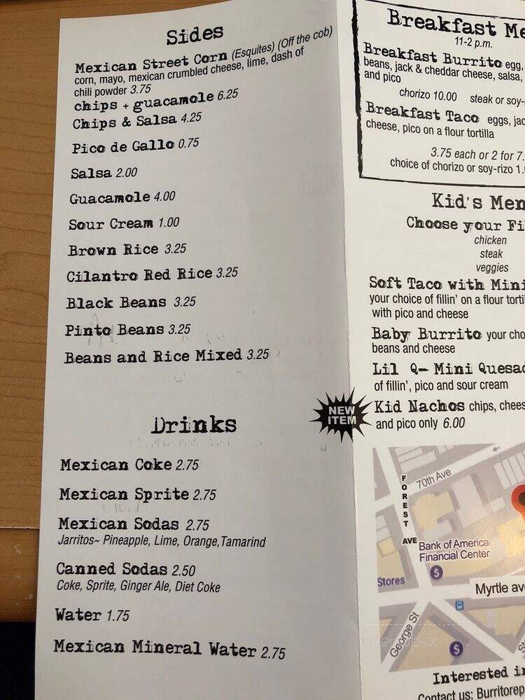 Burrito Republic - Ridgewood, NY menu_pic