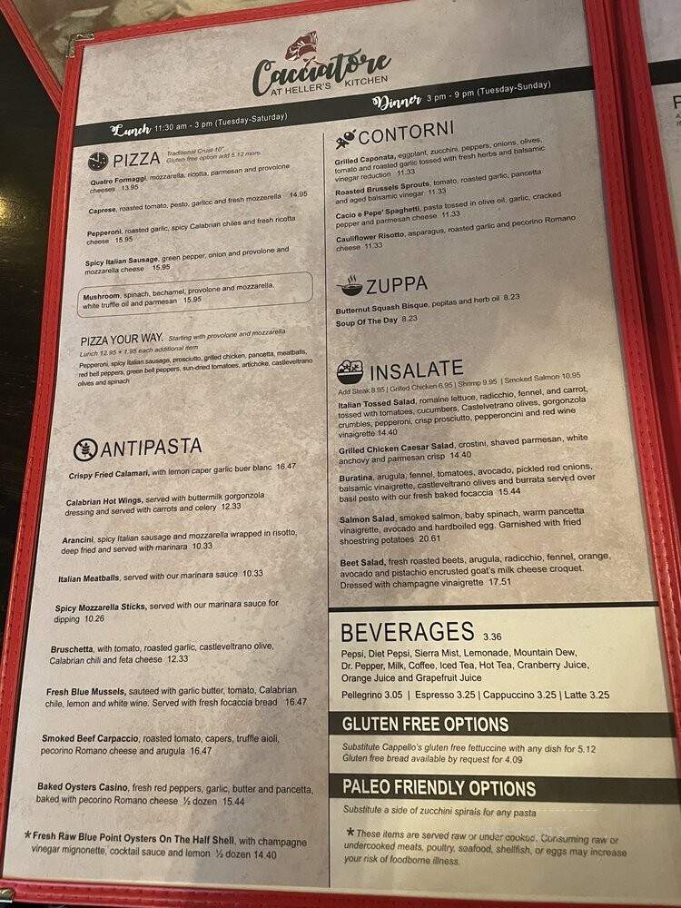 Cacciatore at Heller's Kitchen - Fort Collins, CO menu_pic