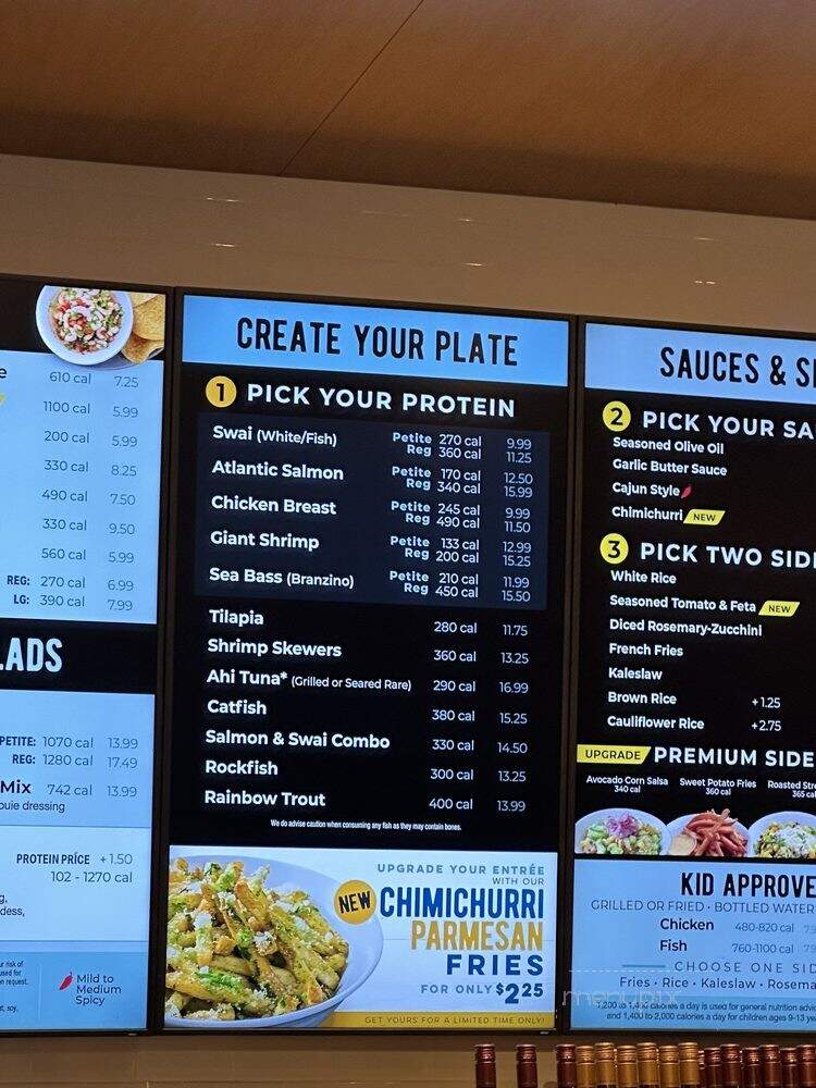 California Fish Grill - Los Angeles, CA menu_pic