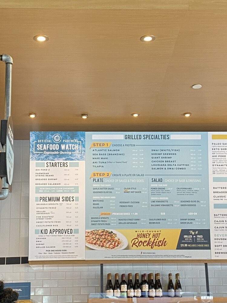California Fish Grill - San Diego, CA menu_pic