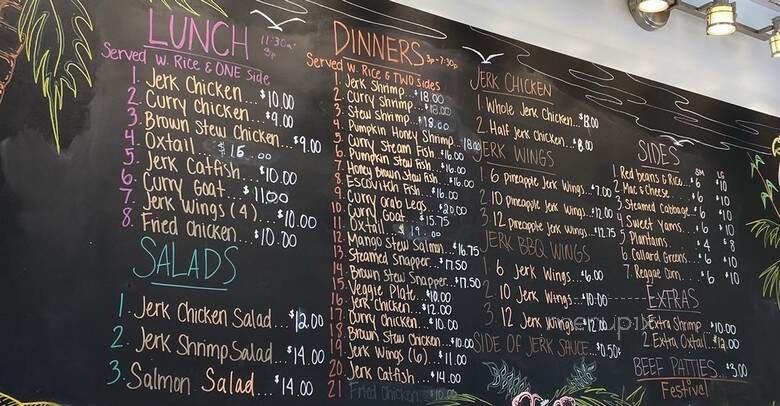 Caribbean Wave Jamaican Jerk Restaurant - Lancaster, PA menu_pic