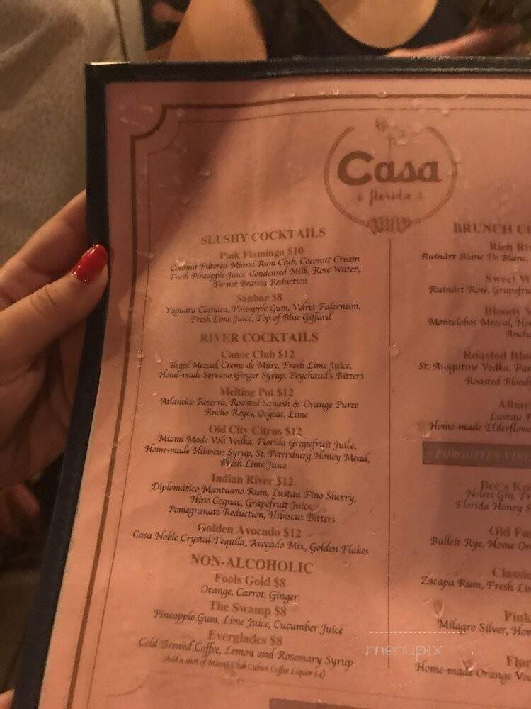 Casa Florida - Miami, FL menu_pic
