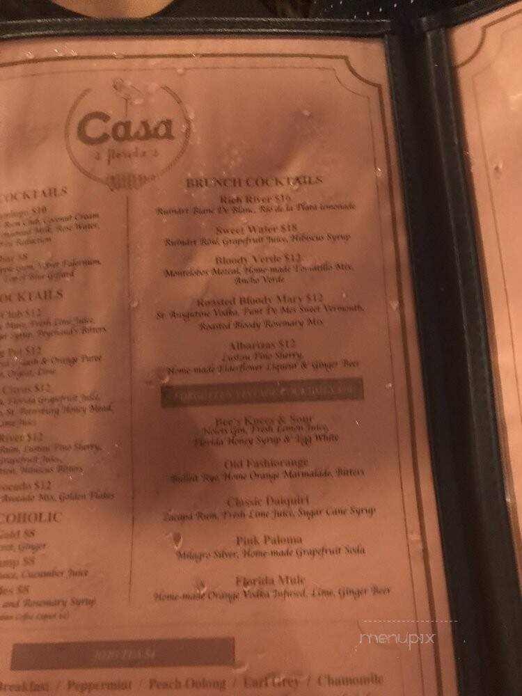 Casa Florida - Miami, FL menu_pic