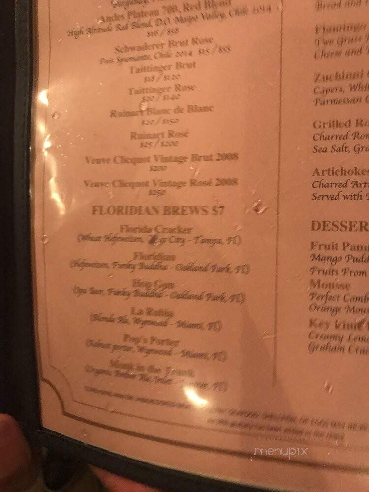 Casa Florida - Miami, FL menu_pic