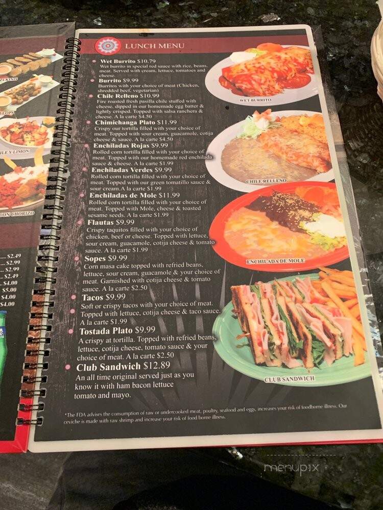 Casa Jalisco Tequila Bar - Gresham, OR menu_pic
