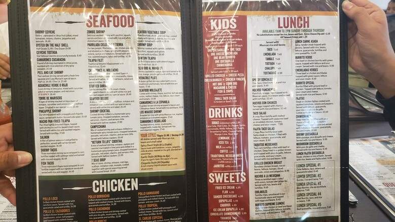 Casa Mariachi - Garden City, KS menu_pic