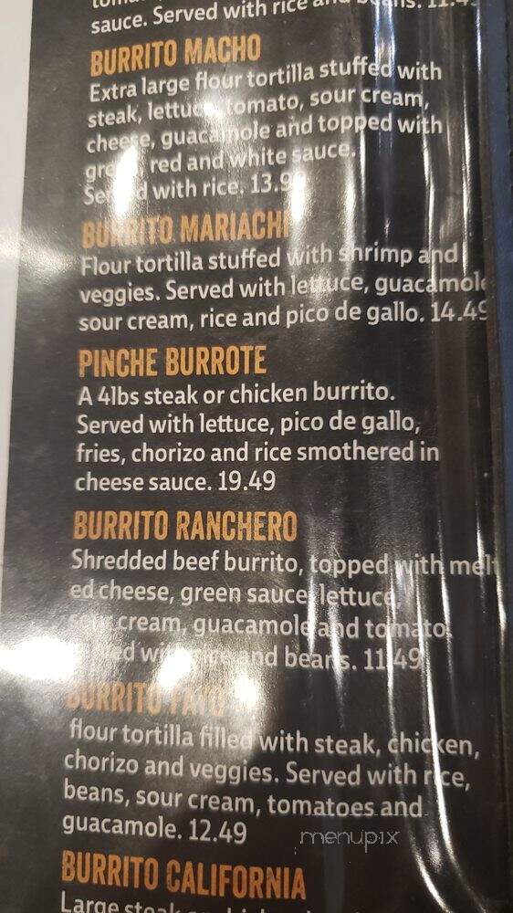 Casa Mariachi - Garden City, KS menu_pic
