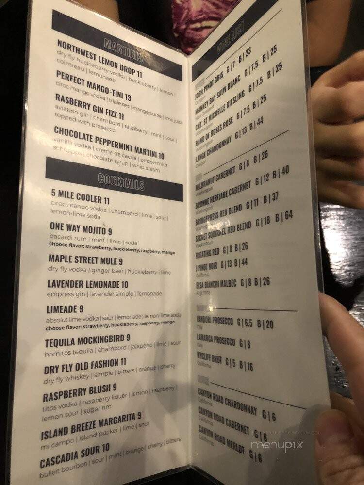 Cascadia Public House - Spokane, WA menu_pic