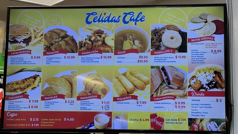 Celida's Cafe - Lilburn, GA menu_pic