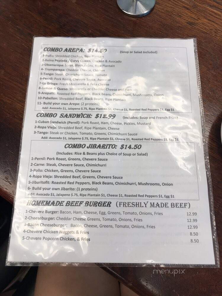 Chevere Latin Cafe - Joliet, IL menu_pic