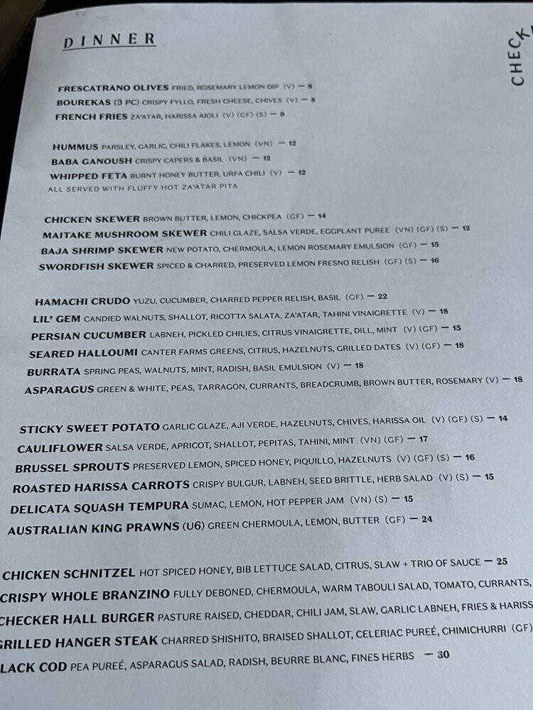 Checker Hall - Los Angeles, CA menu_pic