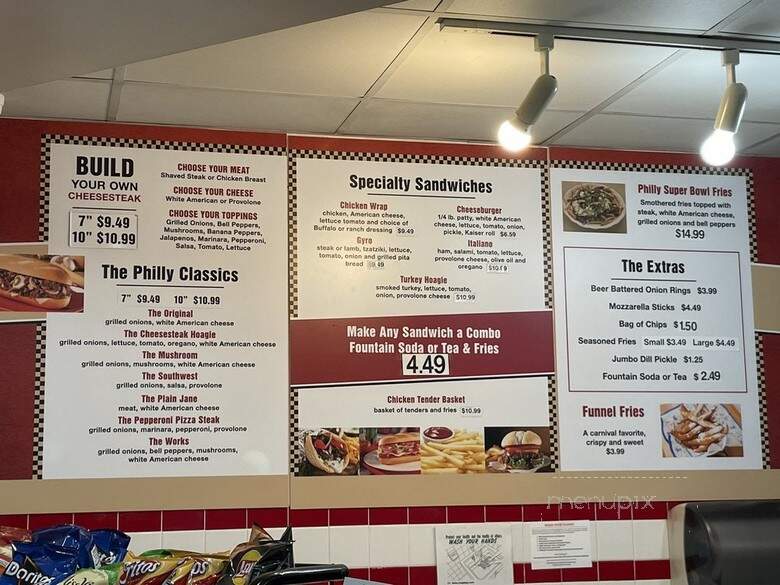 Cheese Steak Place - Charlotte, NC menu_pic
