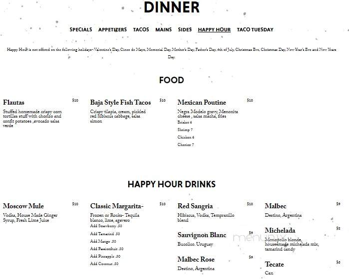 Chela - Brooklyn, NY menu_pic