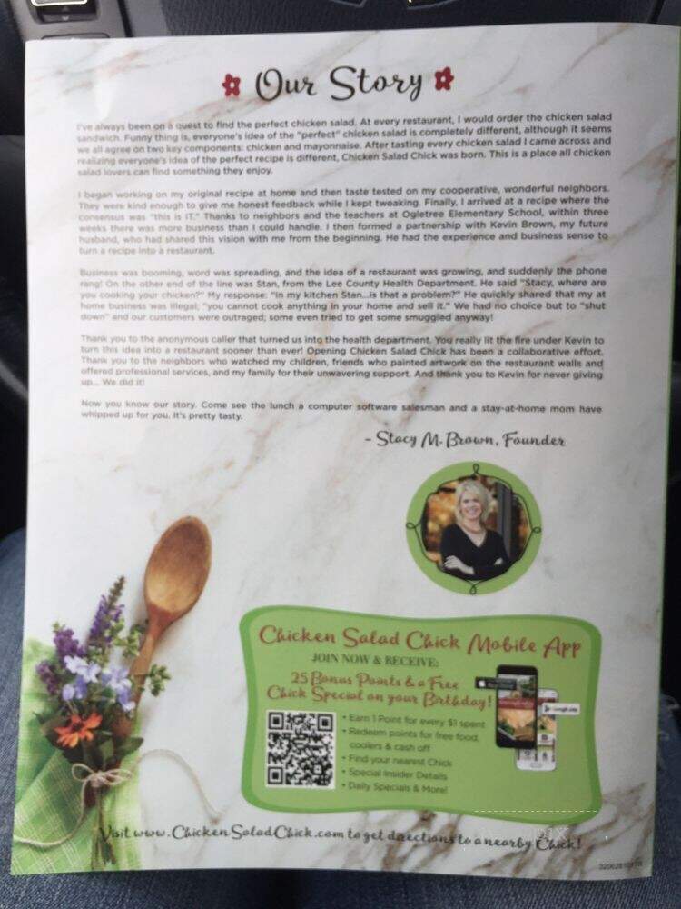 Chicken Salad Chick - Hurst, TX menu_pic