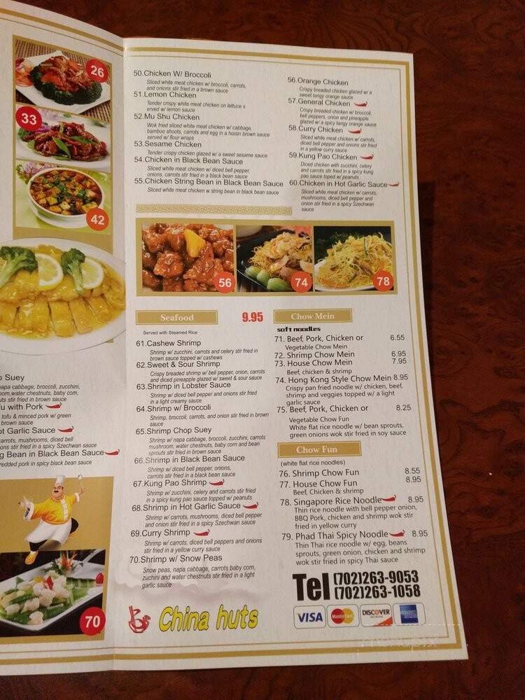 China Huts - Las Vegas, NV menu_pic
