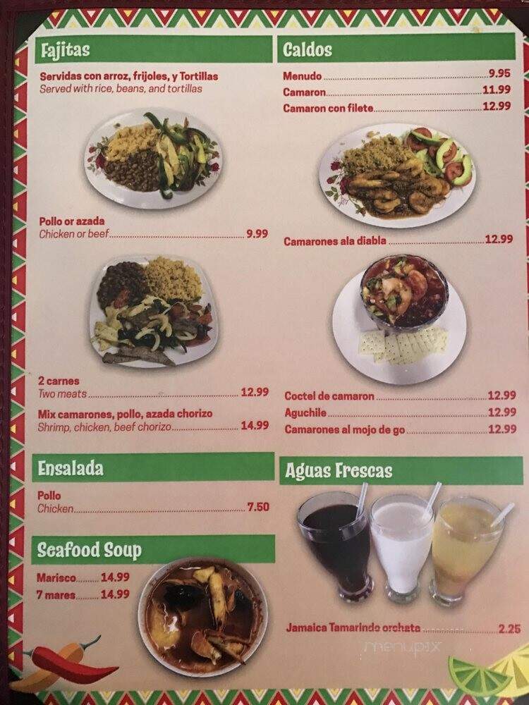 China Poblana - Wilson, NC menu_pic