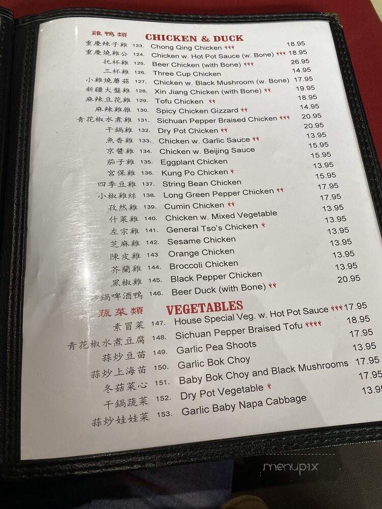 Chong Qing House - Providence, RI menu_pic