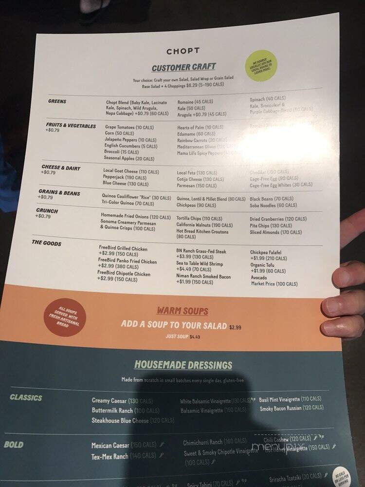 Chopt Creative Salad Co. - Dobbs Ferry, NY menu_pic
