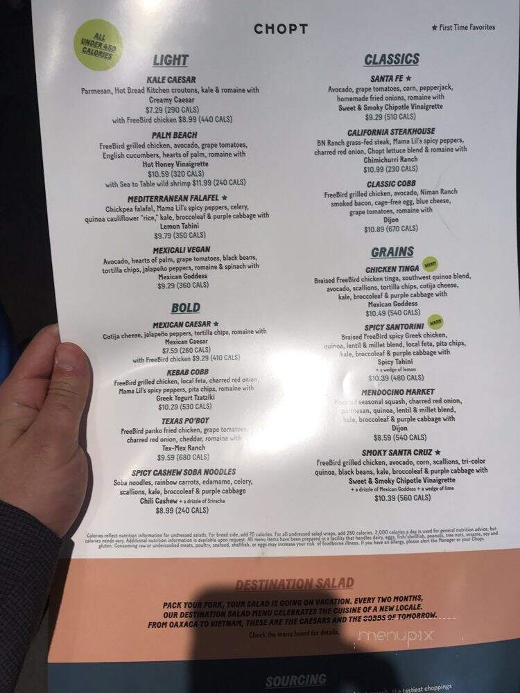 Chopt Creative Salad Co. - Dobbs Ferry, NY menu_pic