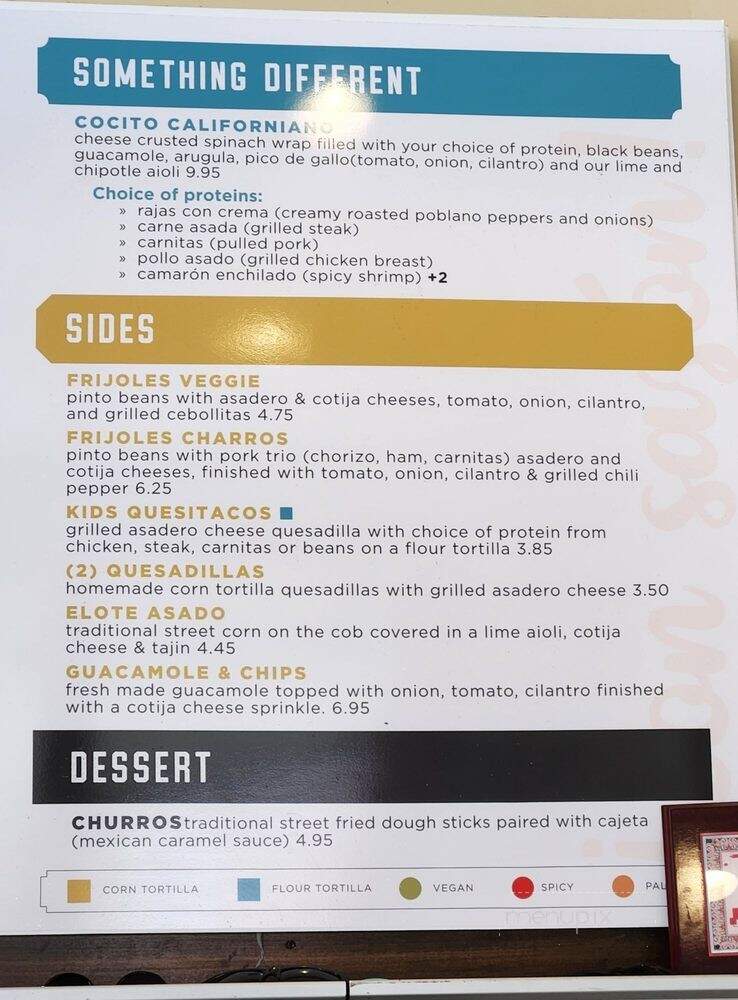 City Tacos - La Mesa, CA menu_pic