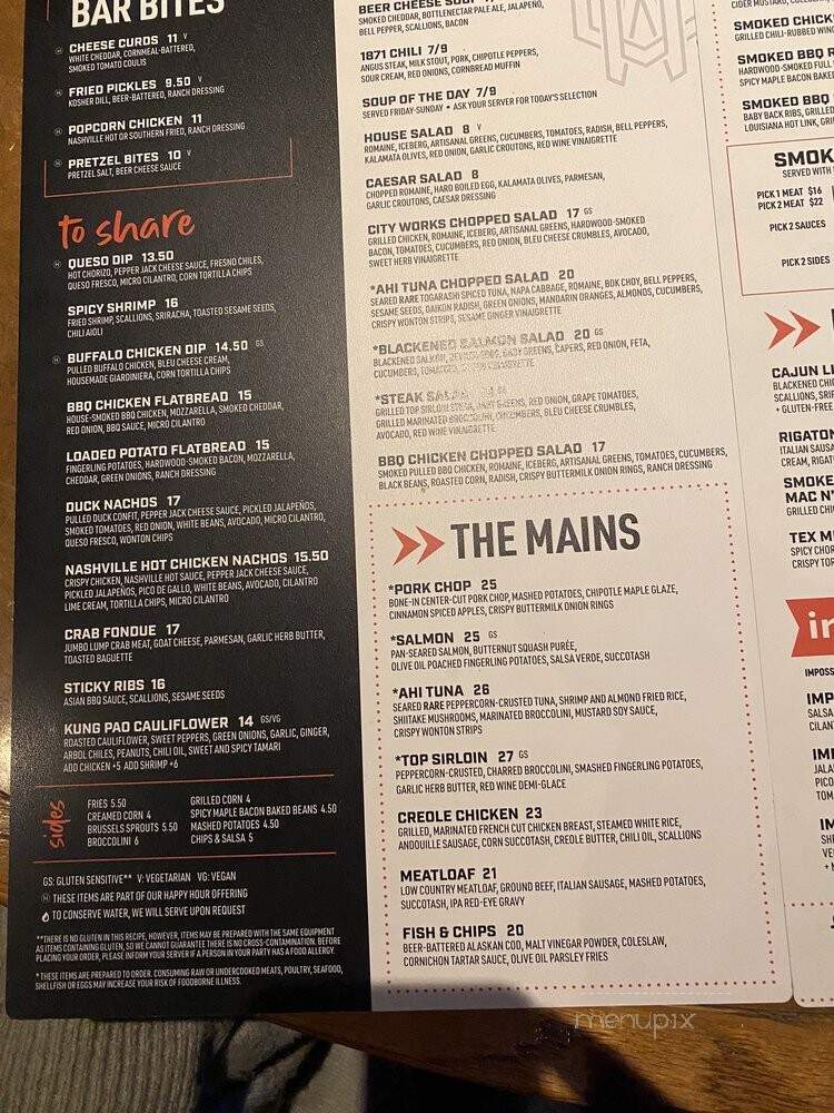 City Works Fort Worth - Fort Worth, TX menu_pic