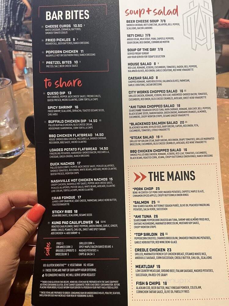 City Works Frisco - Frisco, TX menu_pic