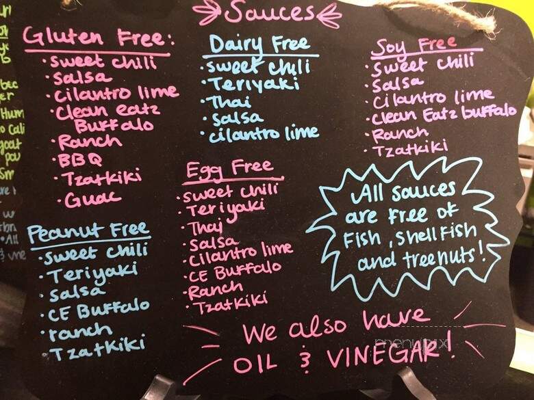 Clean Eatz - Boone, NC menu_pic
