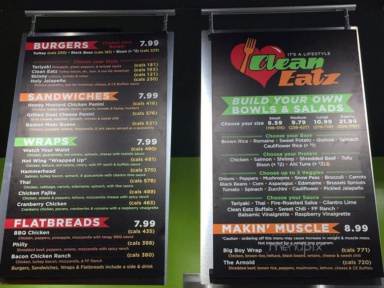Clean Eatz - Boone, NC menu_pic
