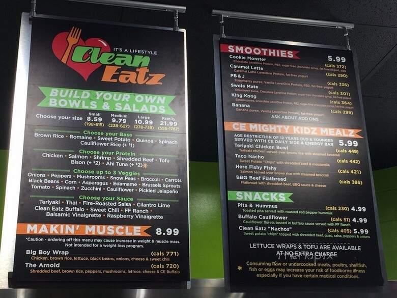 Clean Eatz - Boone, NC menu_pic