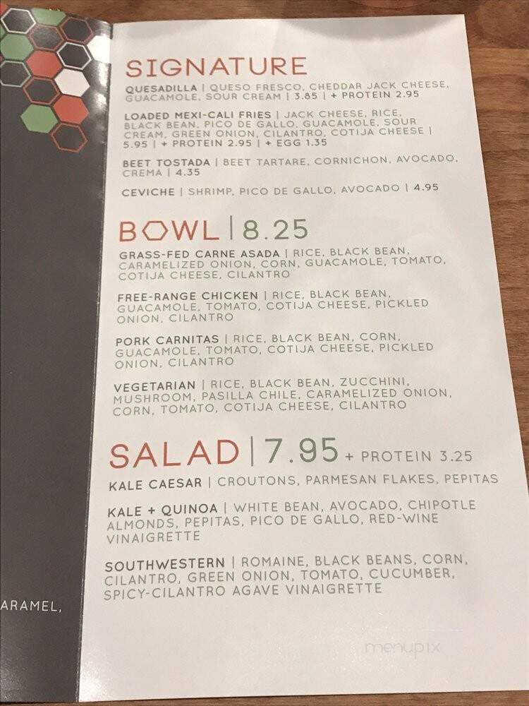 Cocina Cilantro - Glendale, CA menu_pic