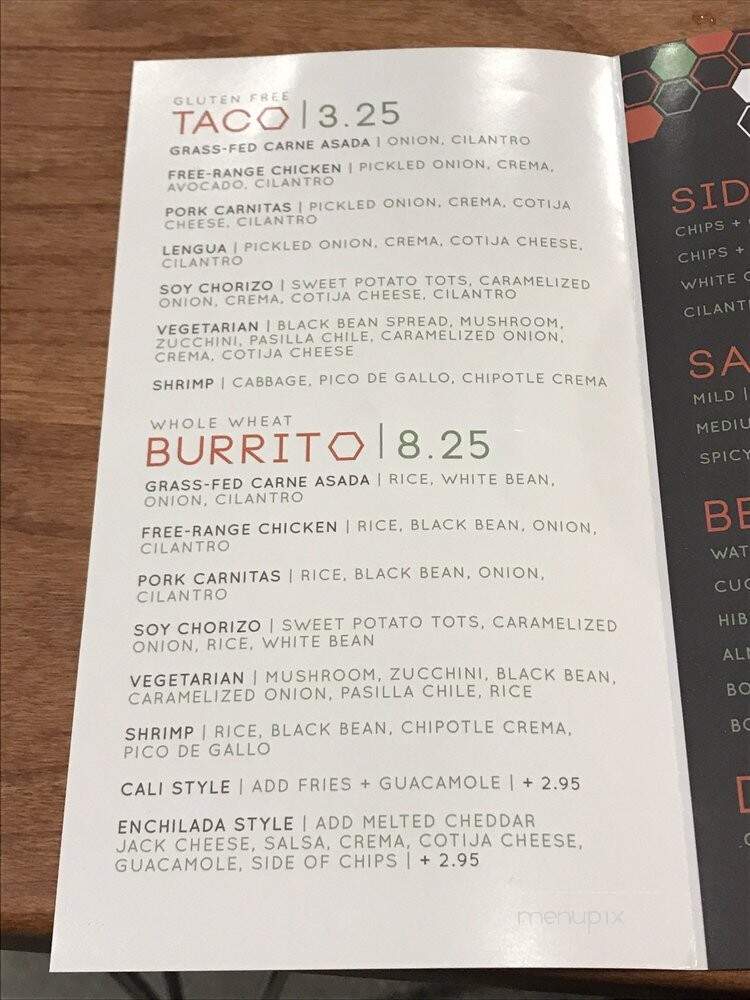 Cocina Cilantro - Glendale, CA menu_pic