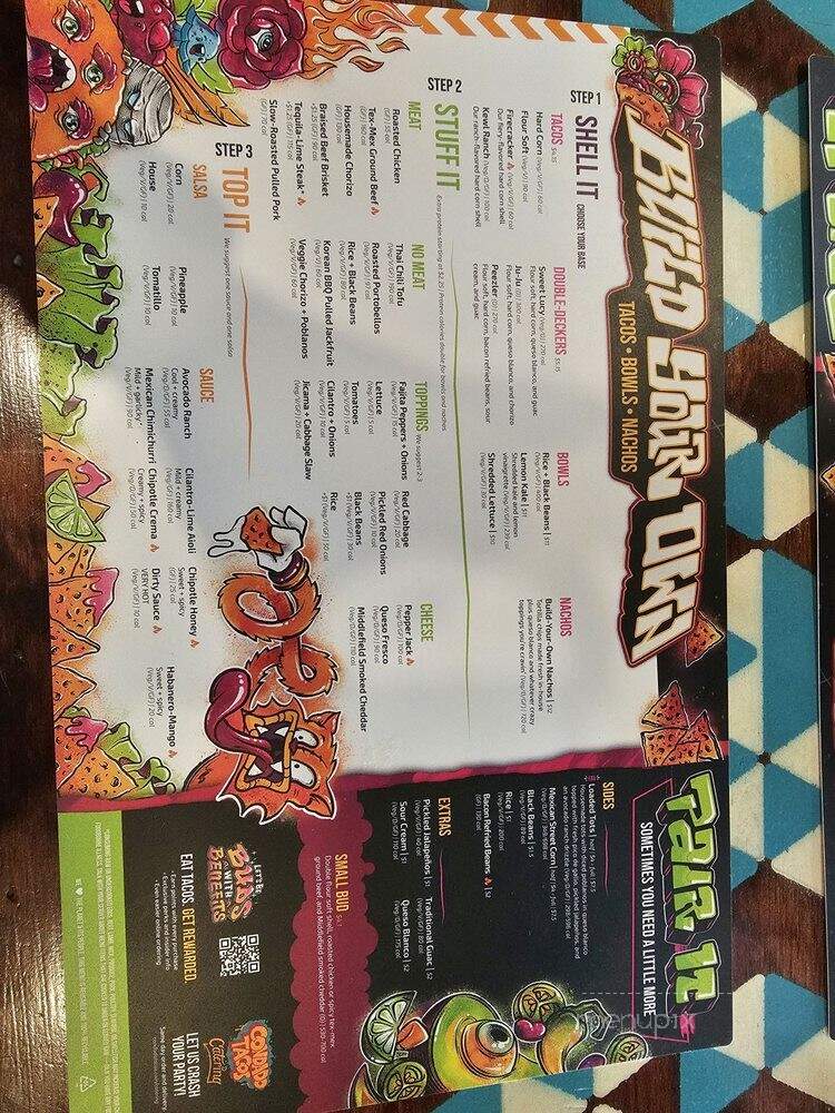 Condado Tacos - Columbus, OH menu_pic
