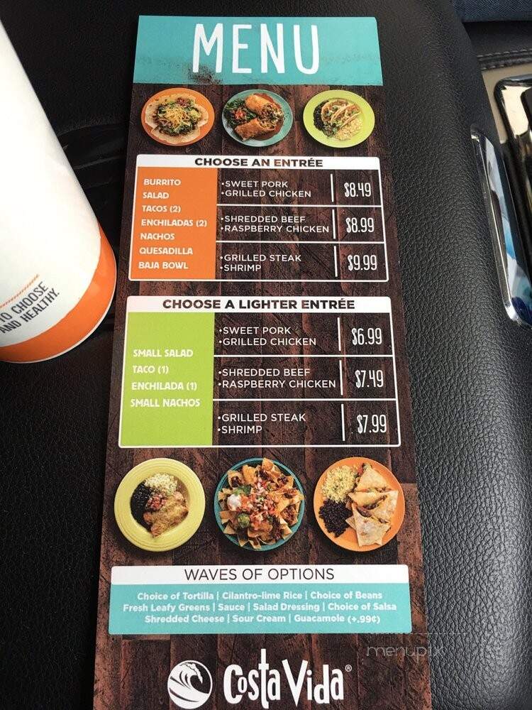 Costa Vida Fresh Mexican Grill - Kalispell, MT menu_pic