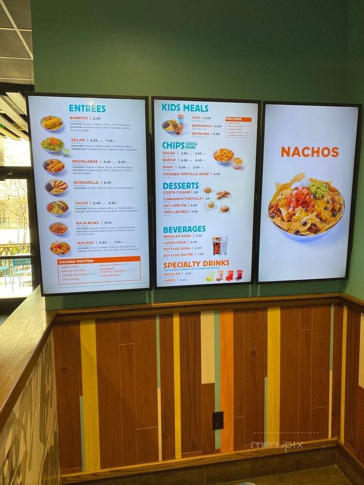 Costa Vida Fresh Mexican Grill - Salt Lake City, UT menu_pic