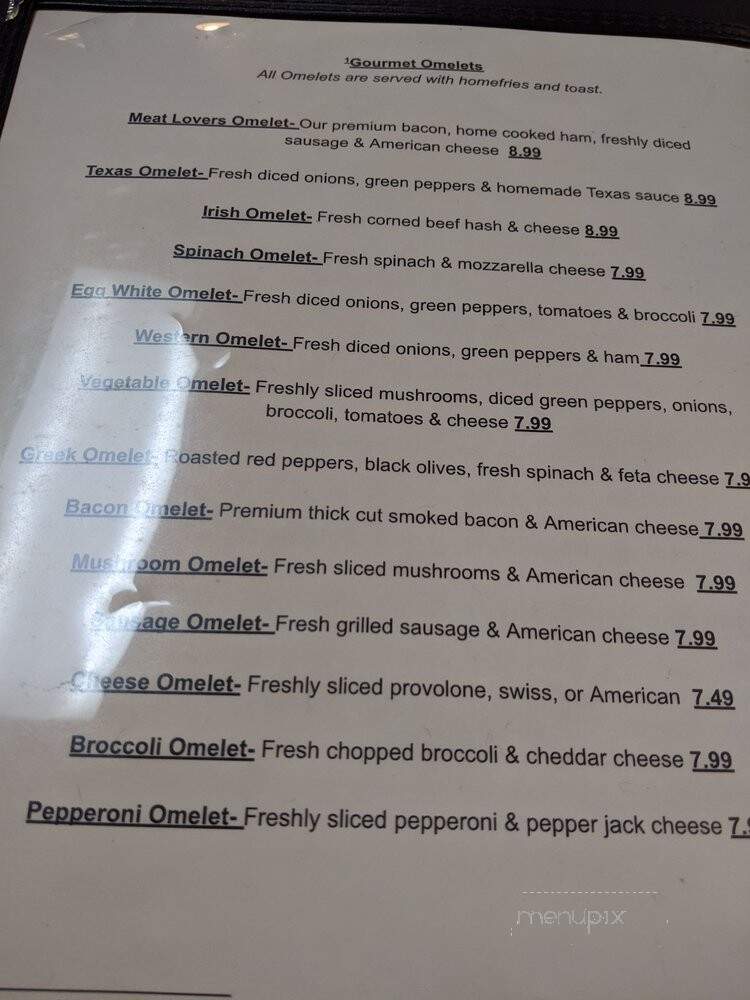 Country Cafe - Lake Ariel, PA menu_pic