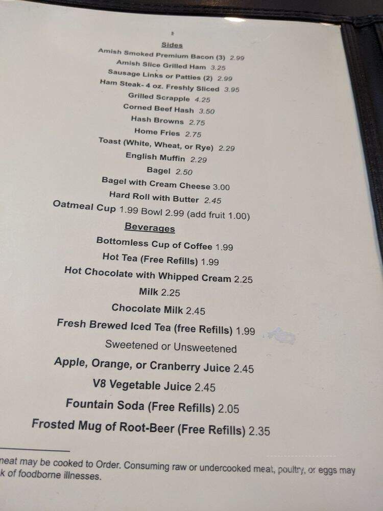 Country Cafe - Lake Ariel, PA menu_pic
