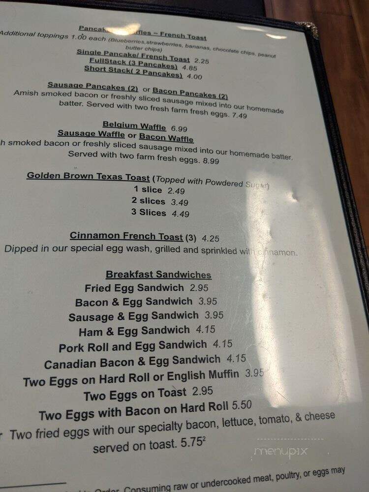 Country Cafe - Lake Ariel, PA menu_pic
