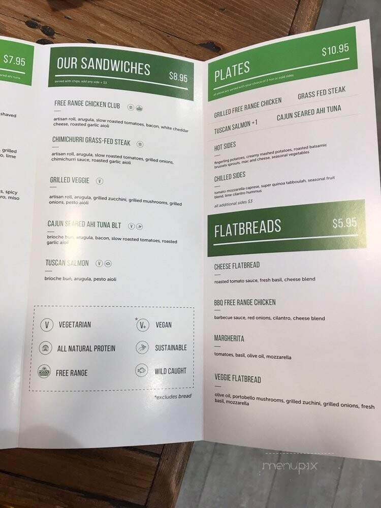 Crafted Greens - El Cajon, CA menu_pic
