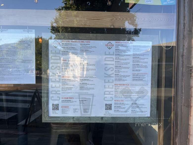 Creekside Pizza & Taproom - San Anselmo, CA menu_pic
