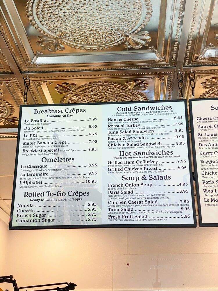 Crepes De Paris - Los Angeles, CA menu_pic