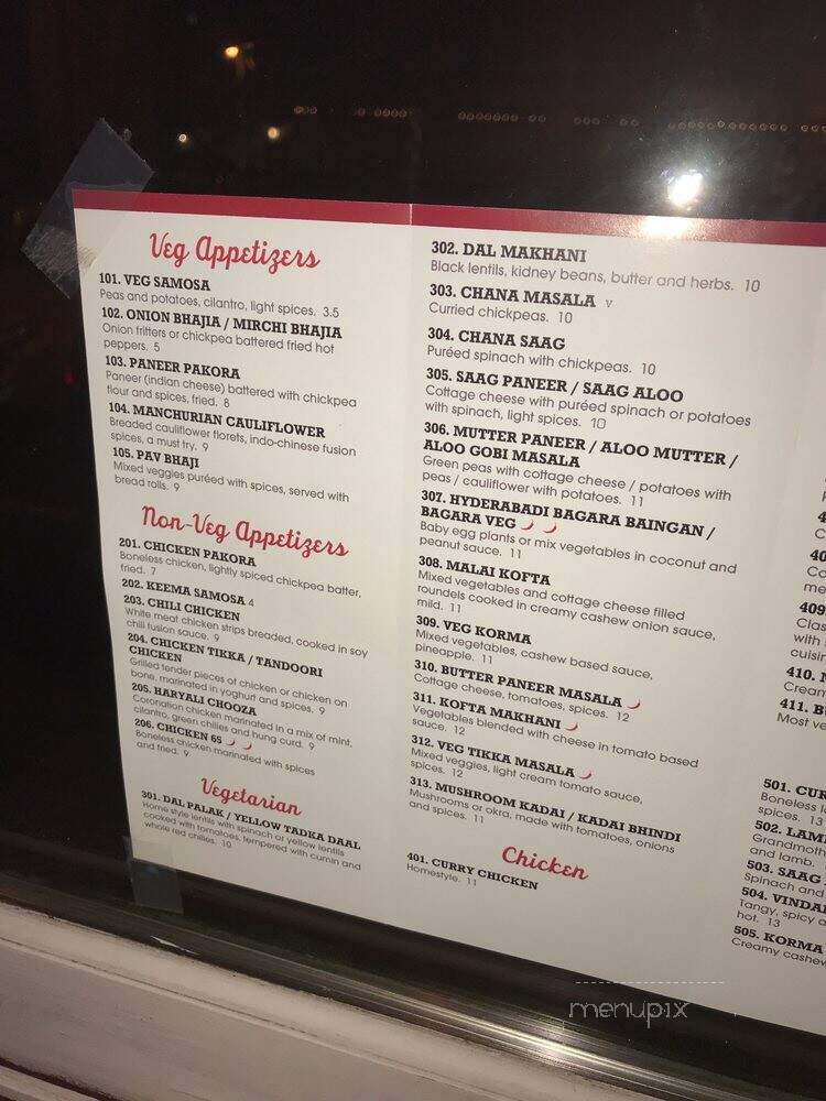 Curry on Fire - Chicago, IL menu_pic