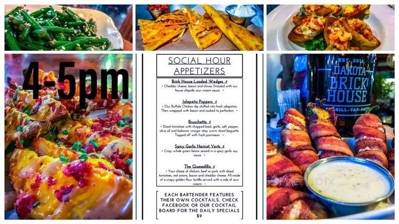 Dakota Brick House - Vermillion, SD menu_pic