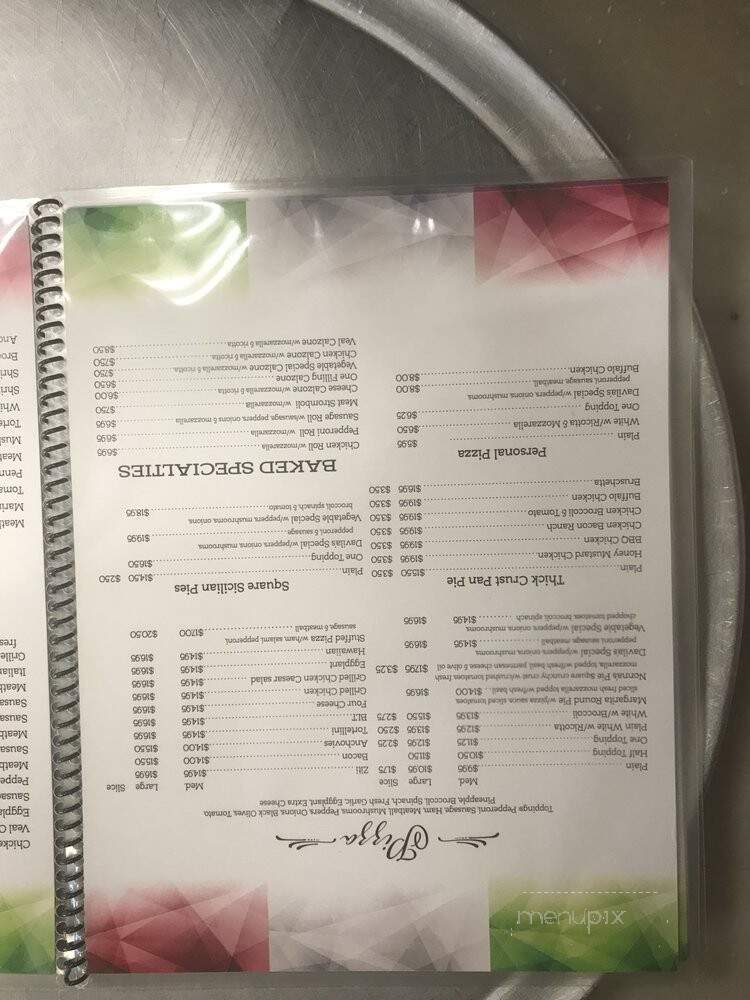 Davila's Pizza and Restaurant - Hackettstown, NJ menu_pic