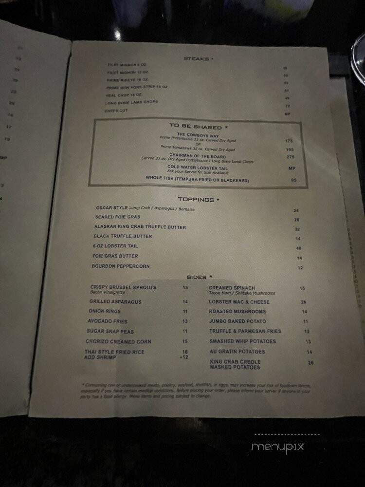 Dee Lincoln Prime - Frisco, TX menu_pic
