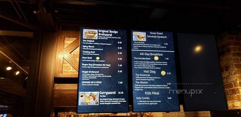 Degenhardt's Brat Haus - Plano, TX menu_pic