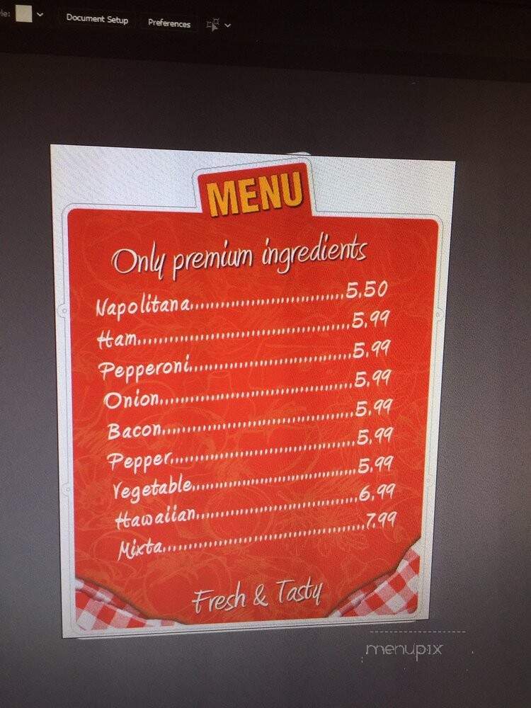 Delicias Pizzeria - Miami, FL menu_pic