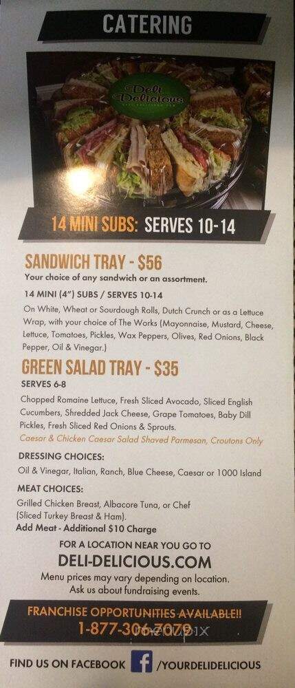 Deli Delicious - Bakersfield, CA menu_pic